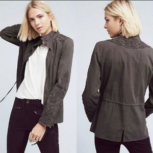 Anthropologie Love Sam Travis Cargo Jacket Small